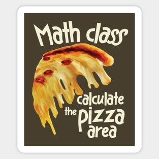 Math class Pizza Sticker